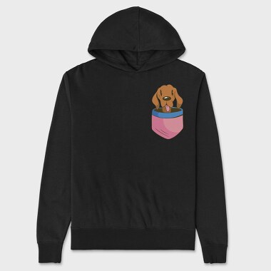 Vizsla Dog Pocket, Unisex Men's Hoodie