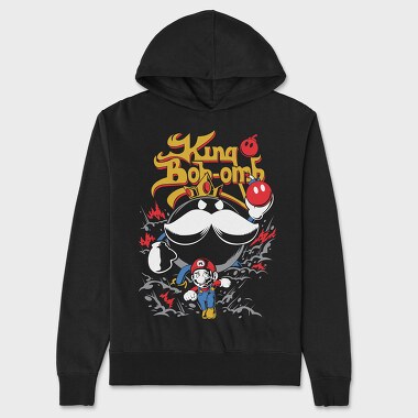 King Bob Omb Mario, Унисекс Мъжко Суичър